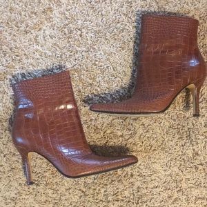 Brown ankle boots